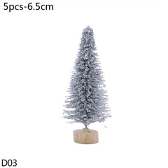 Mini Bottle Brush Christmas Tree Sets, 5 to 16 cm