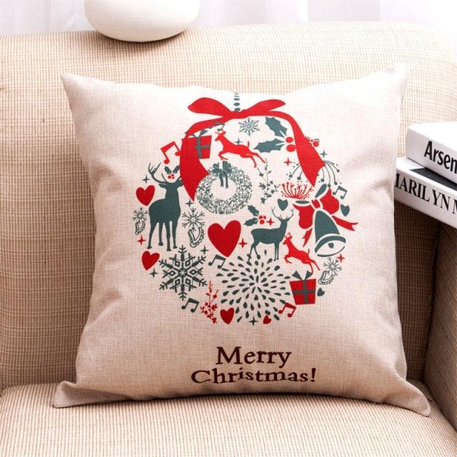 18 × 18 in Christmas Decorative Pillow Covers, 39 Designs