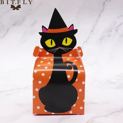 Ghost, Pumpkin, Spider and Cat Paper Candy Boxes