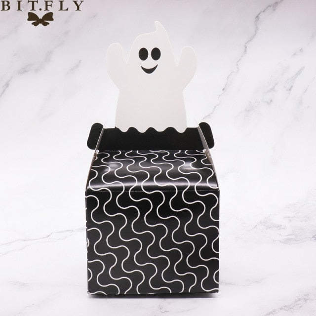 Ghost, Pumpkin, Spider and Cat Paper Candy Boxes