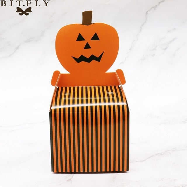 Ghost, Pumpkin, Spider and Cat Paper Candy Boxes