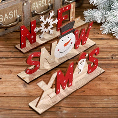 Wooden Tabletop Christmas Decoration