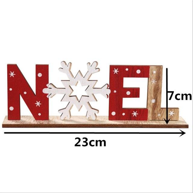 Wooden Tabletop Christmas Decoration
