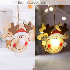 Wooden Christmas Hanging Ornaments