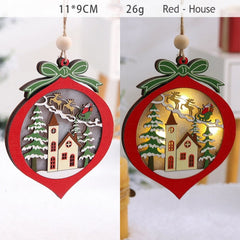 Wooden Christmas Hanging Ornaments