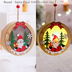 Wooden Christmas Hanging Ornaments