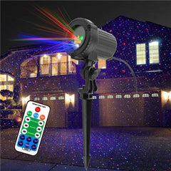RGB Christmas Laser Light Projector with Remote & Timer