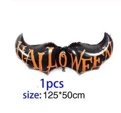 Bat, Skull, Ghost and Pumpkin Halloween Balloons