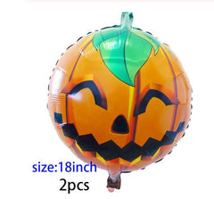 Bat, Skull, Ghost and Pumpkin Halloween Balloons