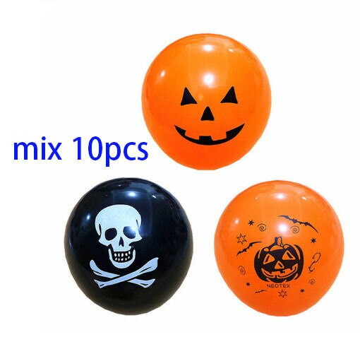 Bat, Skull, Ghost and Pumpkin Halloween Balloons