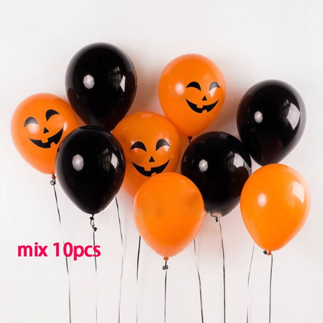 Bat, Skull, Ghost and Pumpkin Halloween Balloons