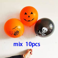 Bat, Skull, Ghost and Pumpkin Halloween Balloons