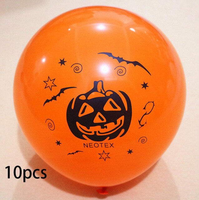 Bat, Skull, Ghost and Pumpkin Halloween Balloons