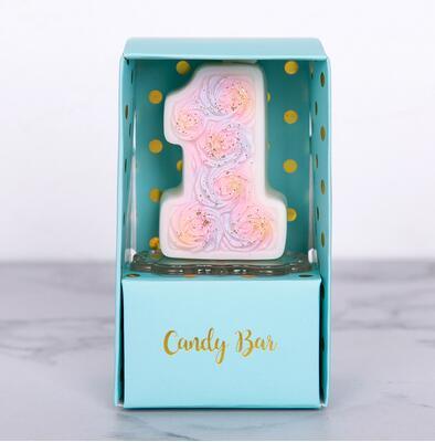 Rose Number Birthday Candles, 0 to 9