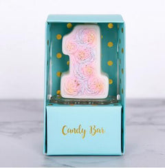 Rose Number Birthday Candles, 0 to 9
