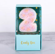Rose Number Birthday Candles, 0 to 9