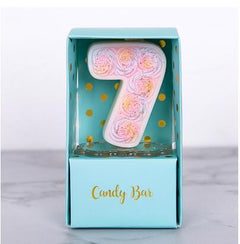 Rose Number Birthday Candles, 0 to 9