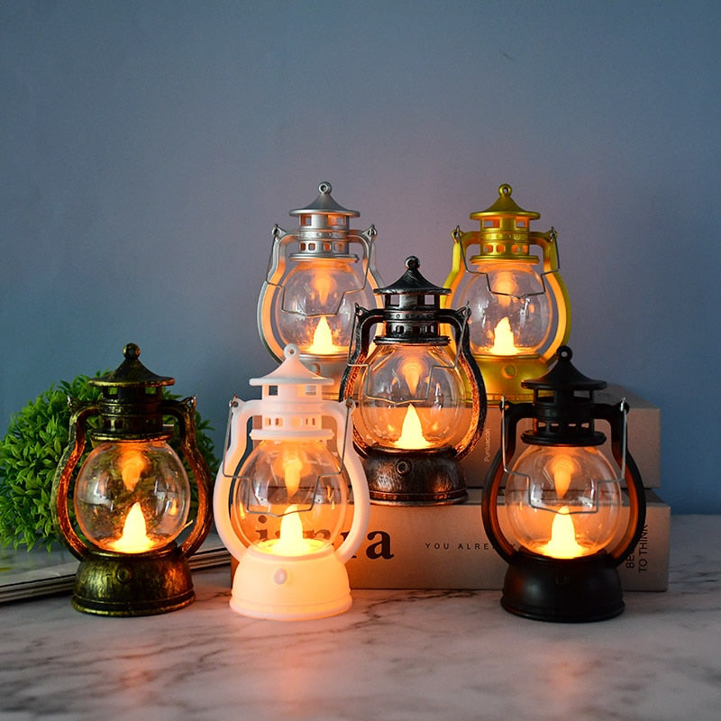 Vintage-Style LED Halloween Lantern