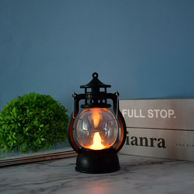 Vintage-Style LED Halloween Lantern