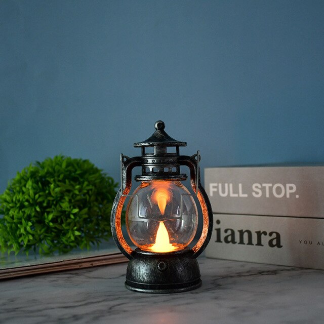 Vintage-Style LED Halloween Lantern