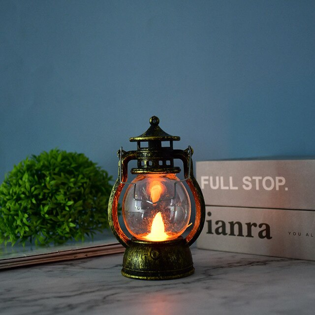 Vintage-Style LED Halloween Lantern