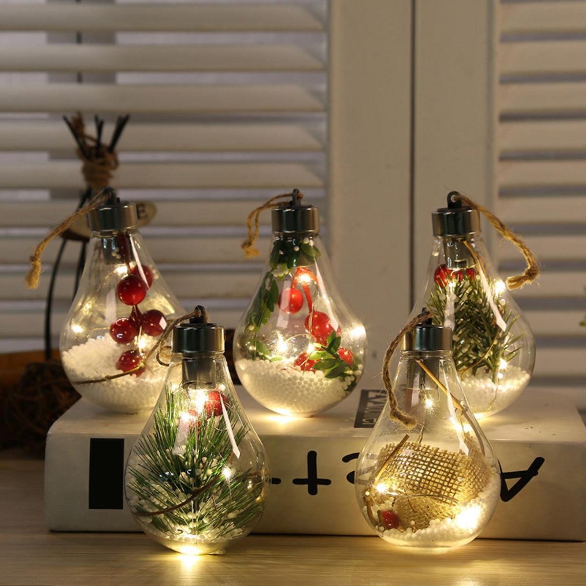 Transparent Hanging LED Globe Night Light