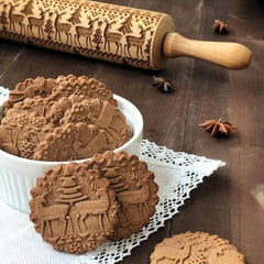 Reindeer Embossing Rolling Pin