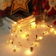 Copper Wire Pine Cone LED for Christmas Tree Decorations