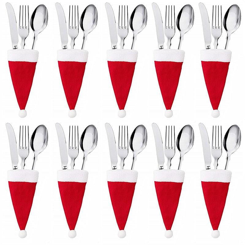 Christmas Cutlery Holder Bag