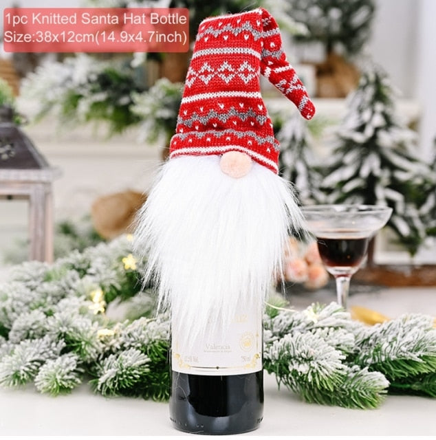 Christmas Wine Bottle Cover