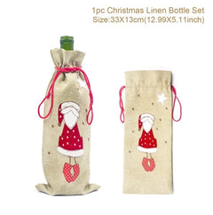 Christmas Wine Bottle Cover