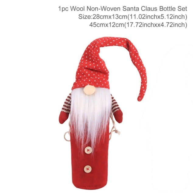 Christmas Wine Bottle Cover