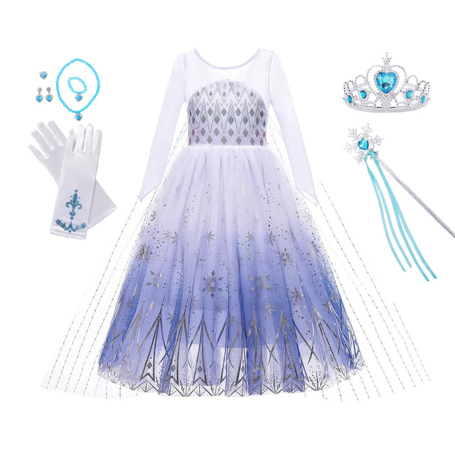 Snow Queen Dress and Accessory Options