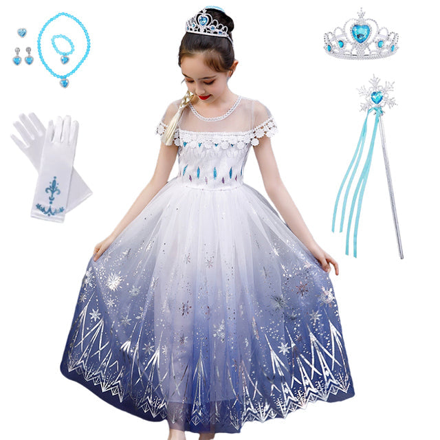 Snow Queen Dress and Accessory Options