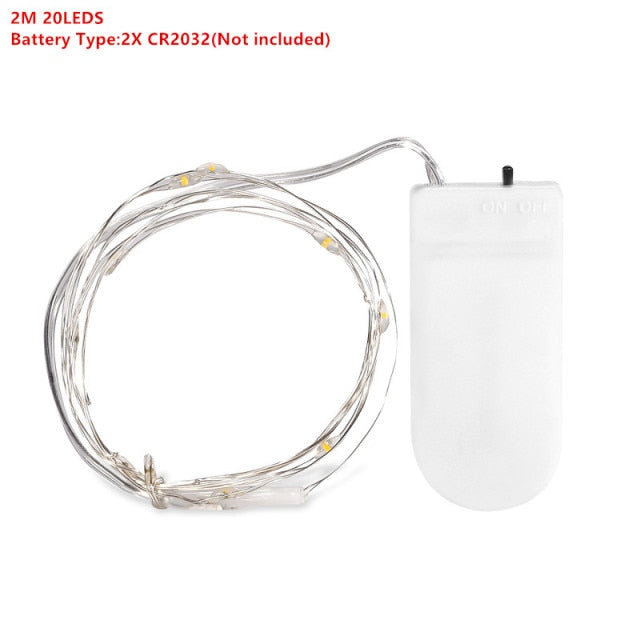 Silver Wire LED Fairy String Lights
