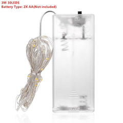 Silver Wire LED Fairy String Lights