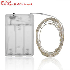Silver Wire LED Fairy String Lights