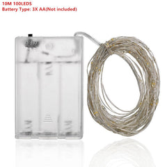 Silver Wire LED Fairy String Lights
