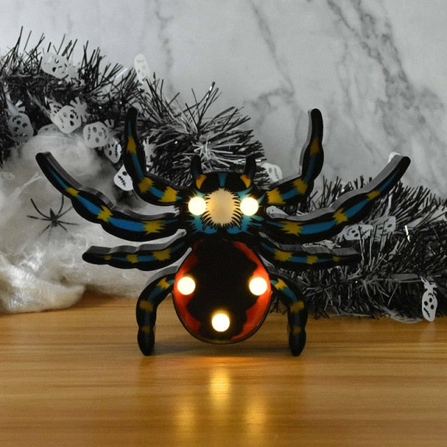 Pumpkin and Spider Halloween Lights