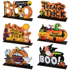 Wooden Pendant Ornaments for Halloween
