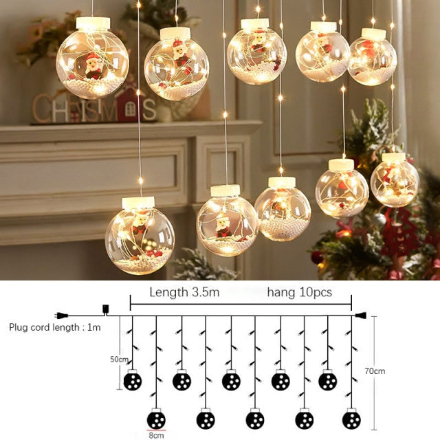 Santa Christmas Ball Craft Ornament