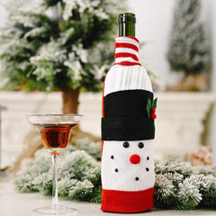 Christmas Santa Themed Wine Bottle Cover