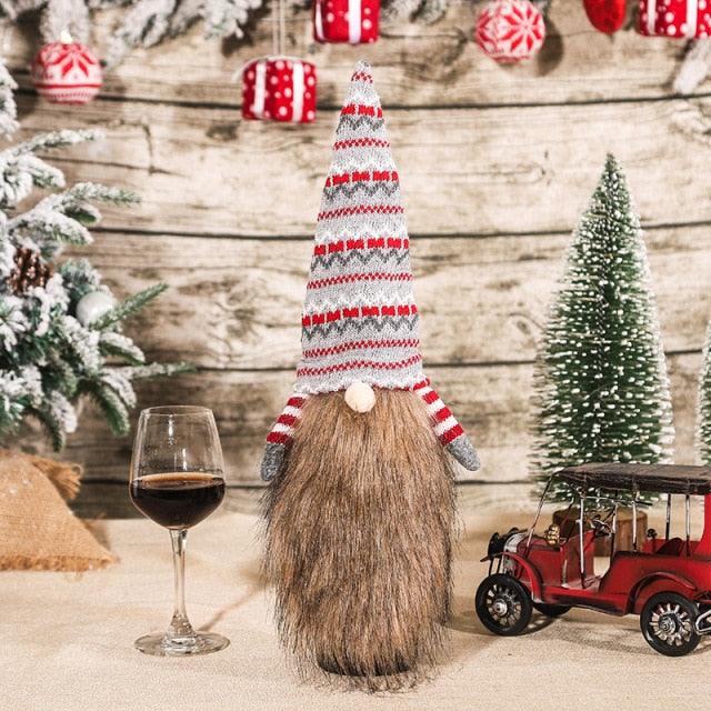 Christmas Santa Themed Wine Bottle Cover