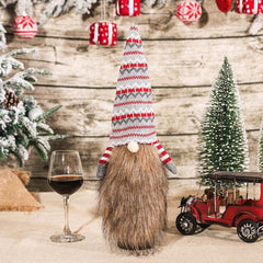 Christmas Santa Themed Wine Bottle Cover