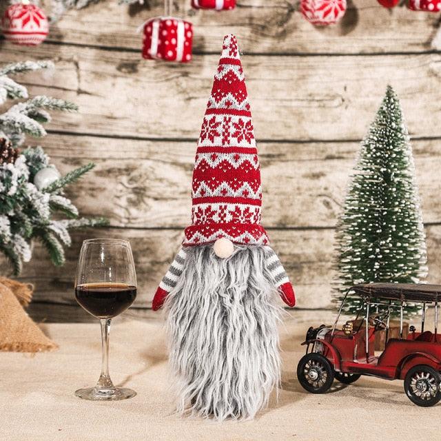 Christmas Santa Themed Wine Bottle Cover