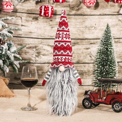 Christmas Santa Themed Wine Bottle Cover