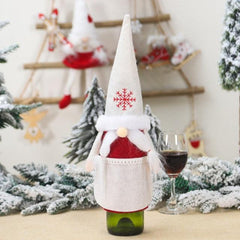 Christmas Santa Themed Wine Bottle Cover