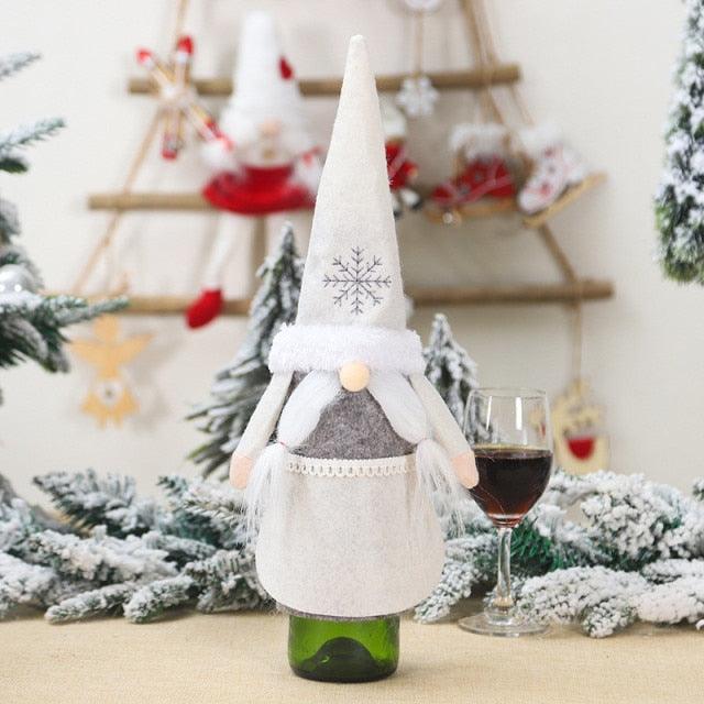 Christmas Santa Themed Wine Bottle Cover