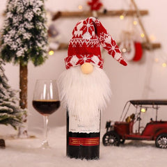Christmas Santa Themed Wine Bottle Cover