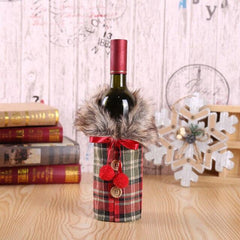 Christmas Santa Themed Wine Bottle Cover